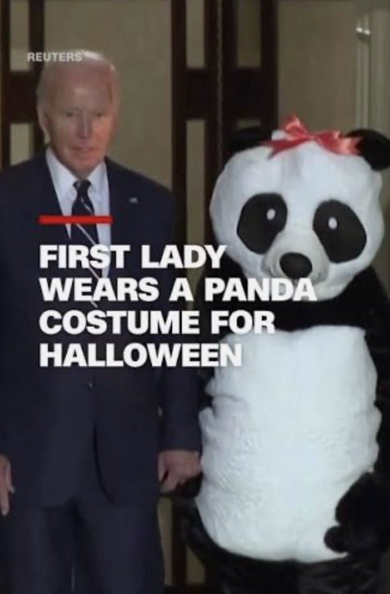HeidiKaiter's tweet photo. @PapiTrumpo Cuuuuuuuuute. 🐼🫡🇺🇸🐼
I just hope that Jill Biden isn’t hiding inside a Panda suit!!! https://t.co/1XVw2YAhqu