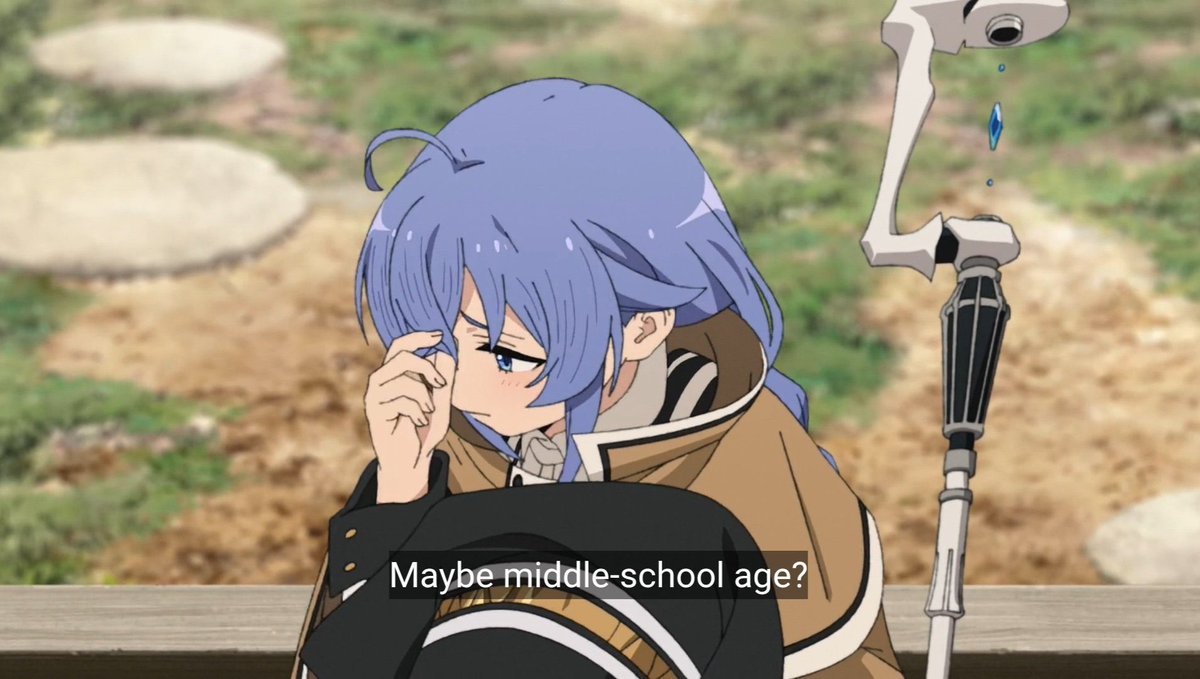 winennya's tweet photo. @PaintedTiban @CrayonMunchkin @HeshComps2 Rudeus was sexually attracted to her BECAUSE she has the eternal body of a middle schooler, not DESPITE she having that body, so he was the one that, alone, that made her age become suddenly irrelevant to any analysis lolll.

It would be funny if only he didn’t auto-incriminate: https://t.co/i3TqvMgyoh