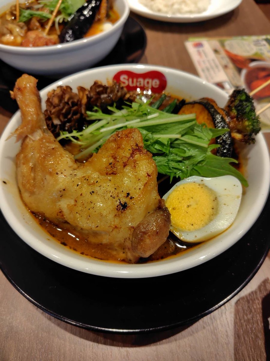 duem_m's tweet photo. 福岡の西鉄大橋駅すぐにあるスープカレー屋「suage」さん。
忘れられません。
めっちゃめっちゃ美味しい😋
#suage #スープカレー #大橋駅 https://t.co/uWbgV8qPK5