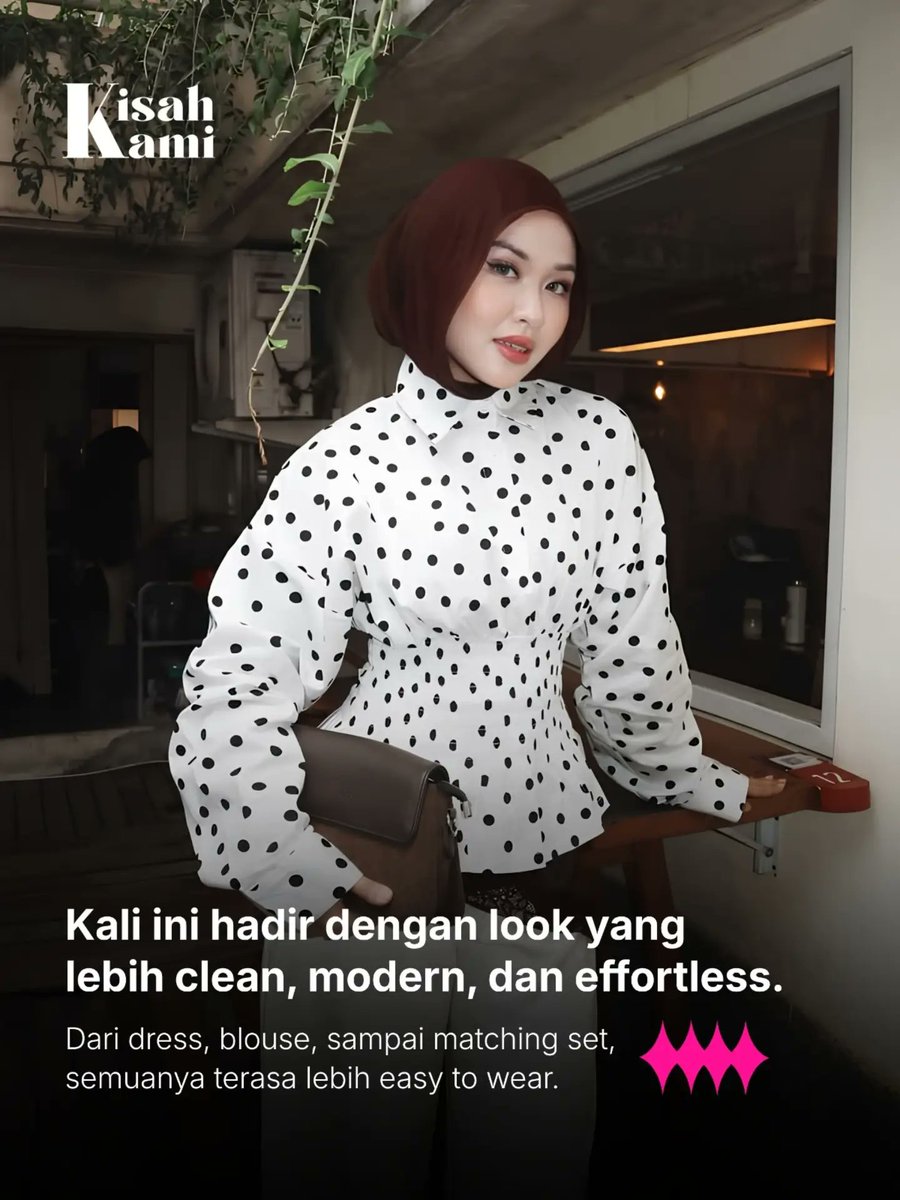 KrishnaHerewh's tweet photo. Polka dots are back. Classic, simple, and easy to pair with any style. What’s your favorite way to wear polka dots? https://t.co/KK7KKW4gh1
