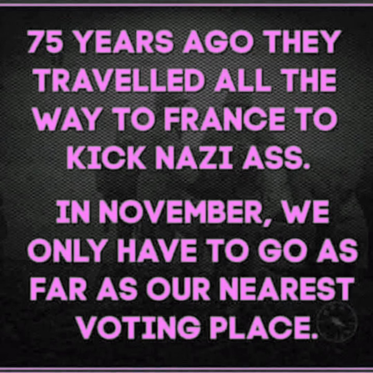 Danphillipsresi's tweet photo. That's why they're getting rid of so many voting places. Republicans don't want us kicking nazi ass.😡😡😡 https://t.co/bxOMxOXCgO