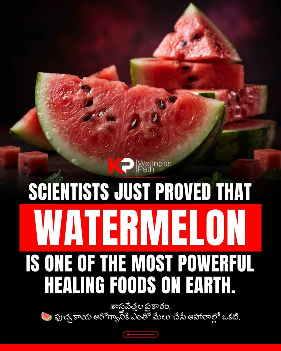 RamonaEnsworth's tweet photo. Watermelon is more than refreshing—it’s rich in water, antioxidants, vitamins and L-citrulline. It may support hydration, healthy blood pressure, muscle recovery and overall kidney health. Enjoy it as part of a balanced diet. Consult a doctor for https://t.co/VL0ucxuI4K