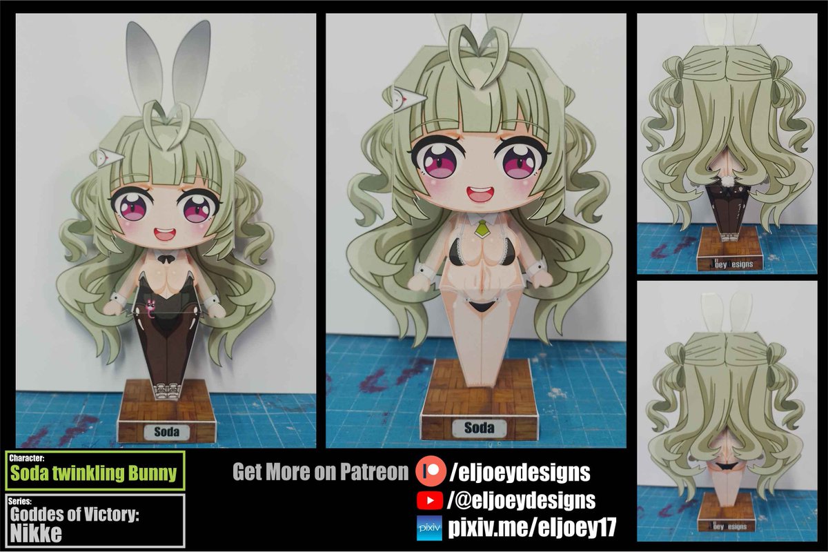 ElJoey_Designs's tweet photo. Hi there i like to share some of my papercraft designs, this is Soda from @NIKKE_en @NIKKE_japan hope you like it 😊
#papercraft #nikke #NIKKEfannart
You can find this and more of my templates here 
https://t.co/WkagBdYpVG https://t.co/9ANXtVbpFb