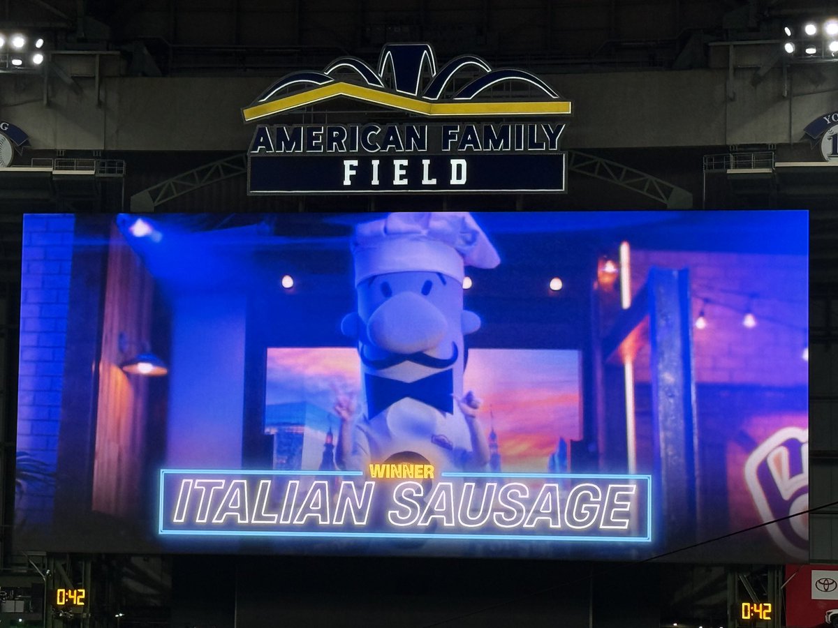 hunterbonair's tweet photo. It was a must-win night for the Italian Sausage…and win he did.

The Italian now has a chance to tie the Polish Sausage tomorrow and share the regular season title.

Standings with 1 race left:

Polish - 21
Italian - 20
Chorizo - 15
Hot Dog - 12
Bratwurst - 11 https://t.co/nhH9GZ4aez