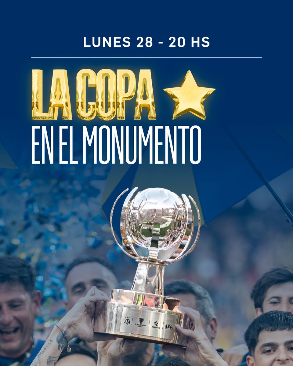 RosarioCentral's tweet photo. ¡El lunes 28/09 festejamos todos juntos en el Monumento! 🏆💛💙

⏰ 20 hs https://t.co/rt8JjJZ0ua