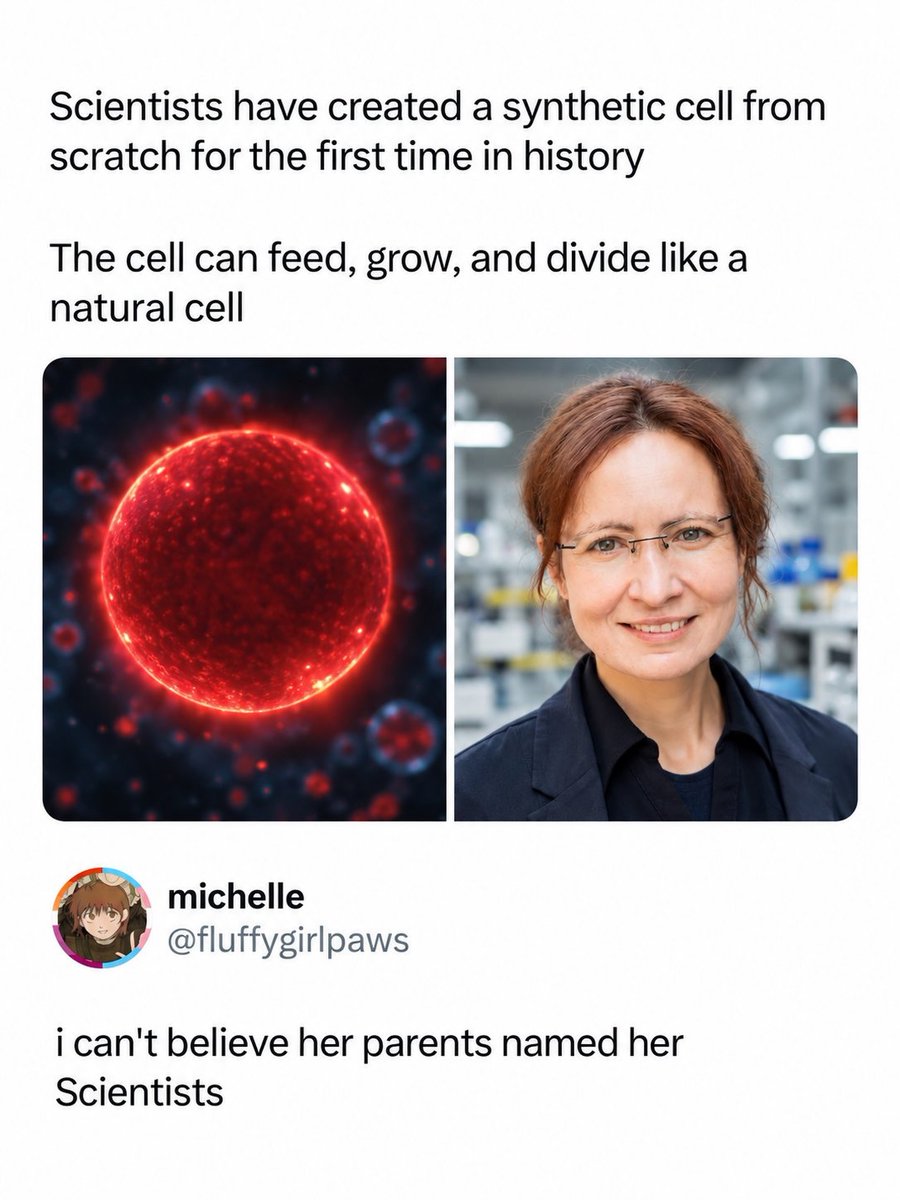 LaureenSfera's tweet photo. Strange name❓ Creating a truly artificial living cell from nonliving components is a major goal, but “synthetic cells” remain partly biological. Even JCVI-syn3. 0, with 473 genes, revealed how much scientists still don’t understand about life’s https://t.co/nzQbQrFUys