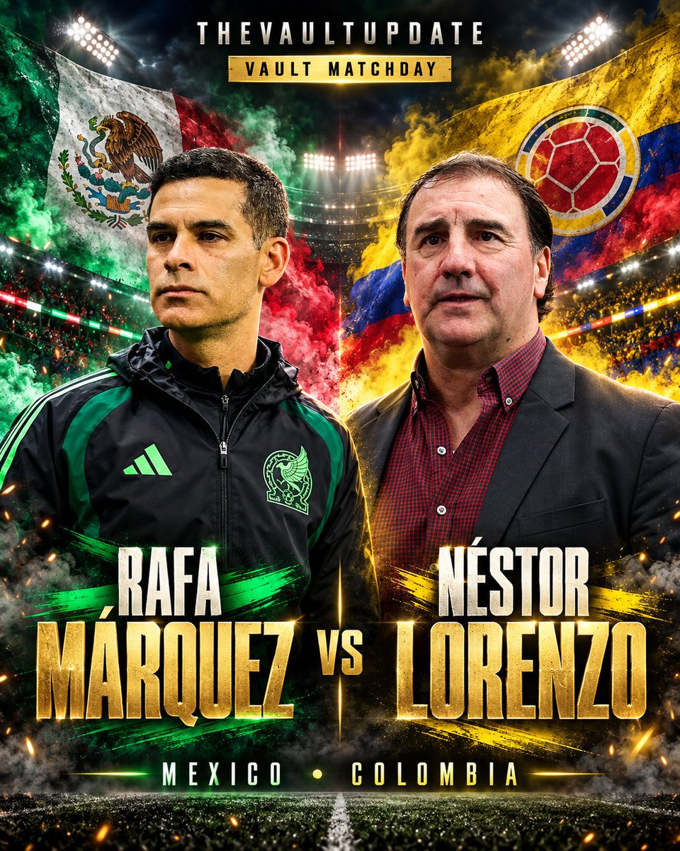 Josepintor80451's tweet photo. A NEW ERA BEGINS FOR MEXICO! 🇲🇽🔥

Rafael Márquez takes charge of El Tri for the first time tonight as Mexico face Colombia. A major test to begin a new chapter under one of the country’s greatest-ever players.

⏰ 9:00 PM ET
🇲🇽 Mexico vs. Colombia 🇨🇴

What are you expecting from Márquez’s first match? 👀
