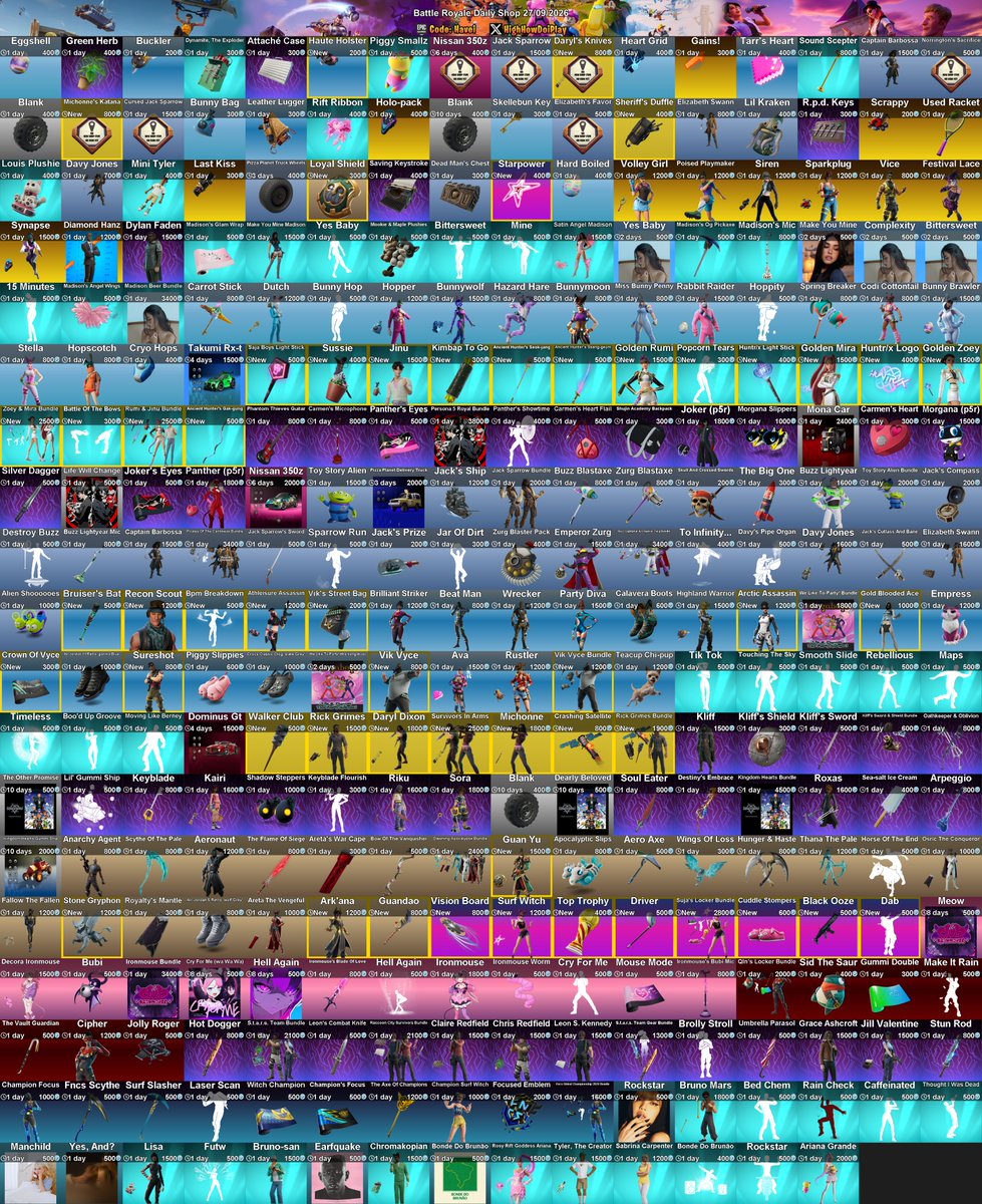 stw_leaks's tweet photo. Tienda de Battle Royale 26/09/26 y Alertas de Salvar el Mundo - Battle Royale Store 26/09/26 and Save The World Alerts 

CODE: LoCoX-1987 

#Fortnite 
#BattleRoyale 
#SaveTheWorld https://t.co/nnqC6EpnLU