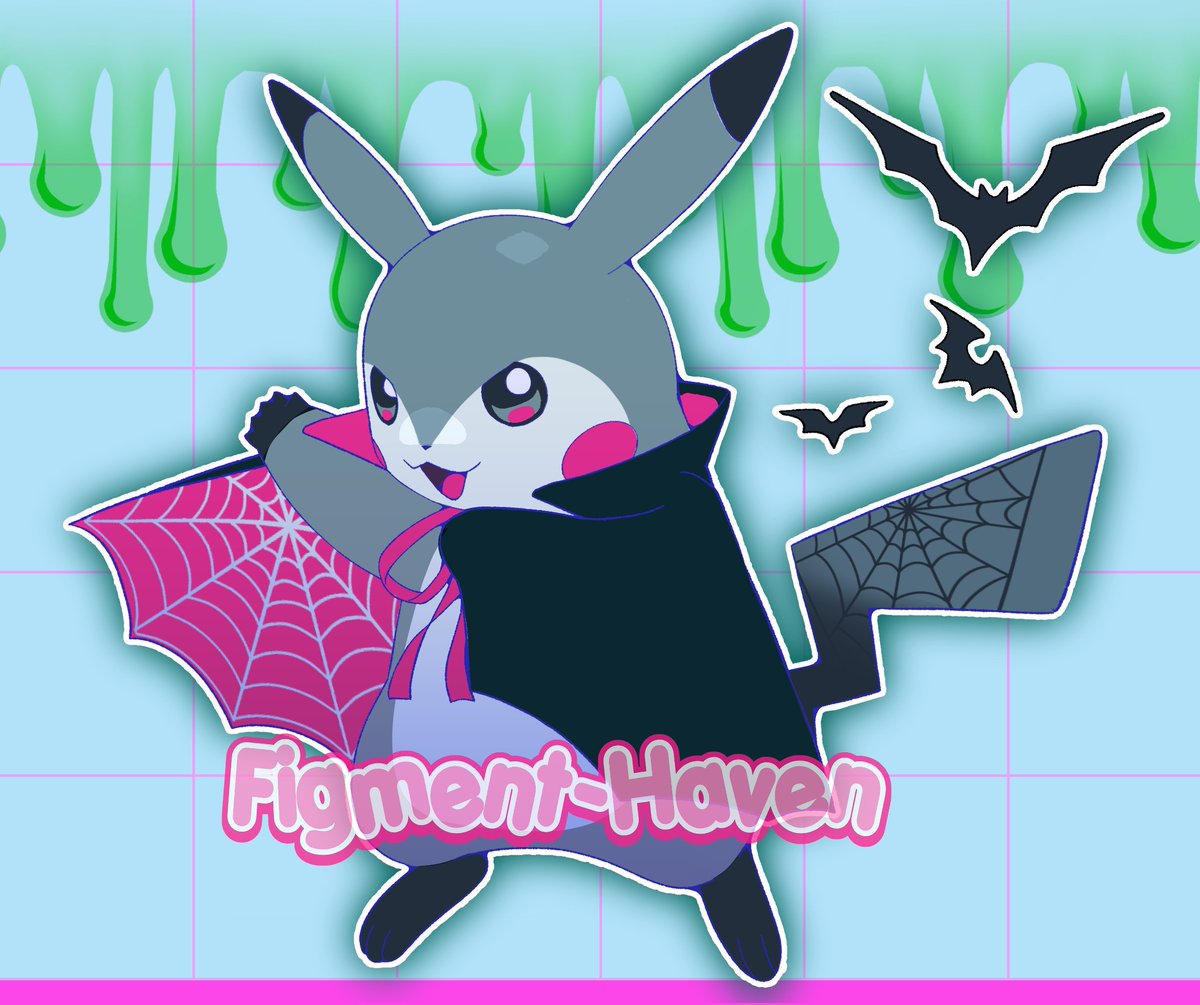 FigmentHaven's tweet photo. ∘∘∘✧✦✦⊱⋅•⋅⊰∙∘☽♡☾∘∙⊱⋅•⋅⊰✦✦✧∘∘∘
>>> Pikachu X Halloween Listing . . .
Draculachu: 40$ USD
∘∘∘✧✦✦⊱⋅•⋅⊰∙∘☽♡☾∘∙⊱⋅•⋅⊰✦✦✧∘∘∘
#Adoptables #pokemon #adopts #pikachu #adoptable #pkmn #gothic #smallartist #vampire #adopt https://t.co/o51LukbPzG