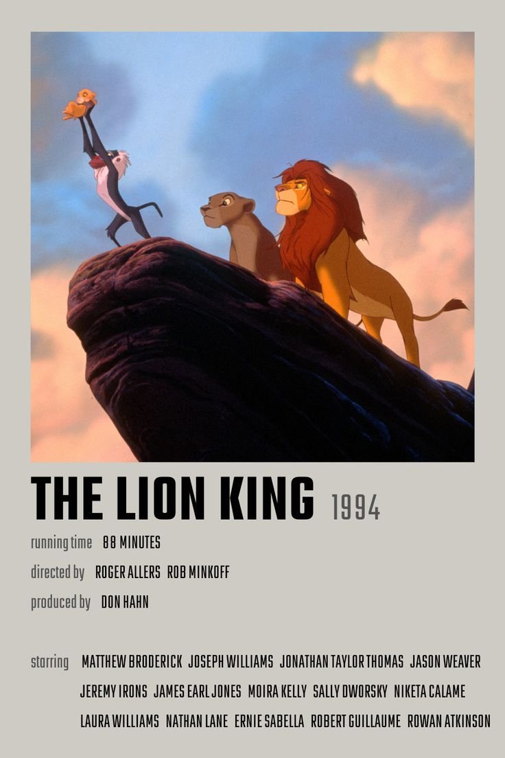 Oliverinmotion's tweet photo. Day 3 
Lion king 
10/10 movie
Quality animation 
Lovely soundtrack
Best movie for a Sunday https://t.co/QRylvb2Z10