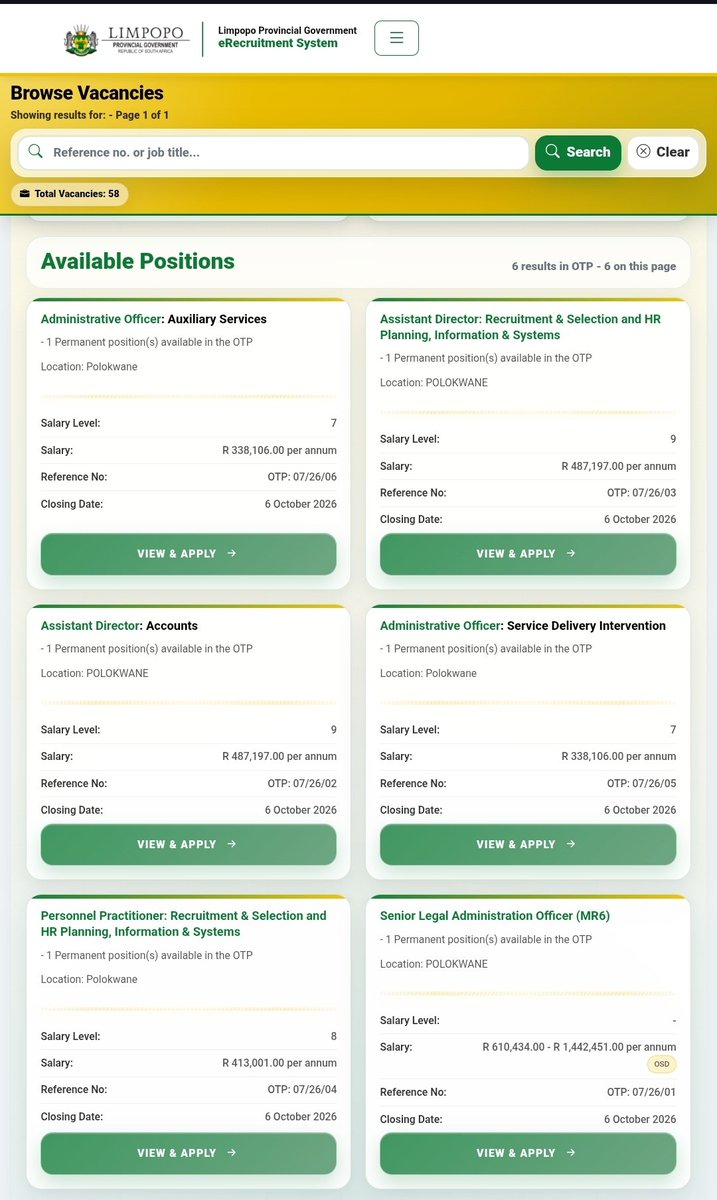 CarolBoitumelo1's tweet photo. Limpopo Government is Hiring 👇

Closing Date: 07 October 2026

Apply Online: https://t.co/WEKlzMCD1m

Good luck ❤️❤️❤️❤️ https://t.co/ndGA3JfegU