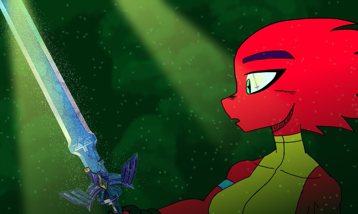 jade_speed2034's tweet photo. @therealfenneko 
hey, I never showed you that sword right? well here it is.
(Star was the one that took the picture) https://t.co/UXIZqgj9t8