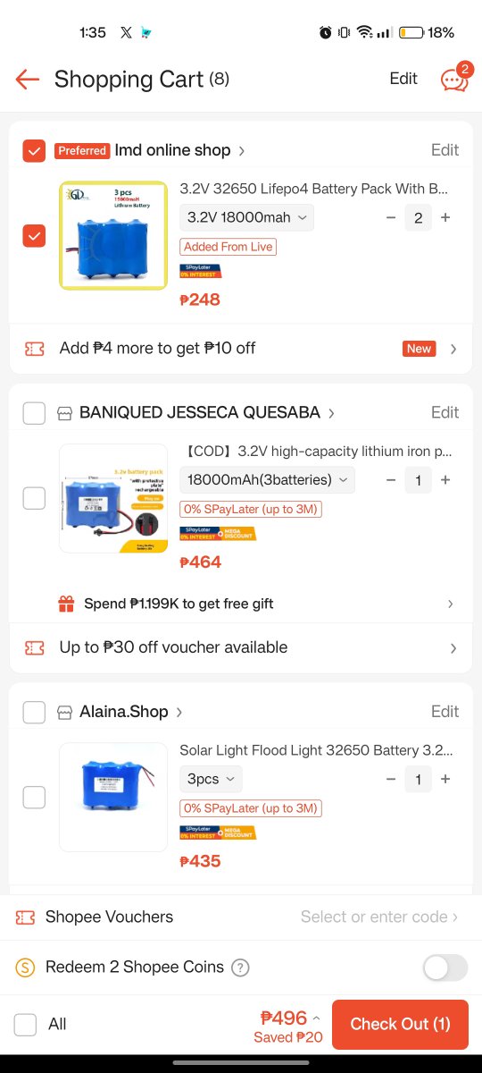 christyleo08's tweet photo. 0/500

ITO LAMAN NG CARTT KO KASI LAGING BROWNOUT DITO SA AMINN ARAW-ARAW NALNGGG 

KUNG MANALO AKO BIBILI TALAGA AKO NITOOO DALAWA PARA SA MGA SOLAR FLASHLIGHT NAMIN DITO MAHINA NA ANG LAHAT NG BATTERY 🪫 https://t.co/7uNwPf8YAR