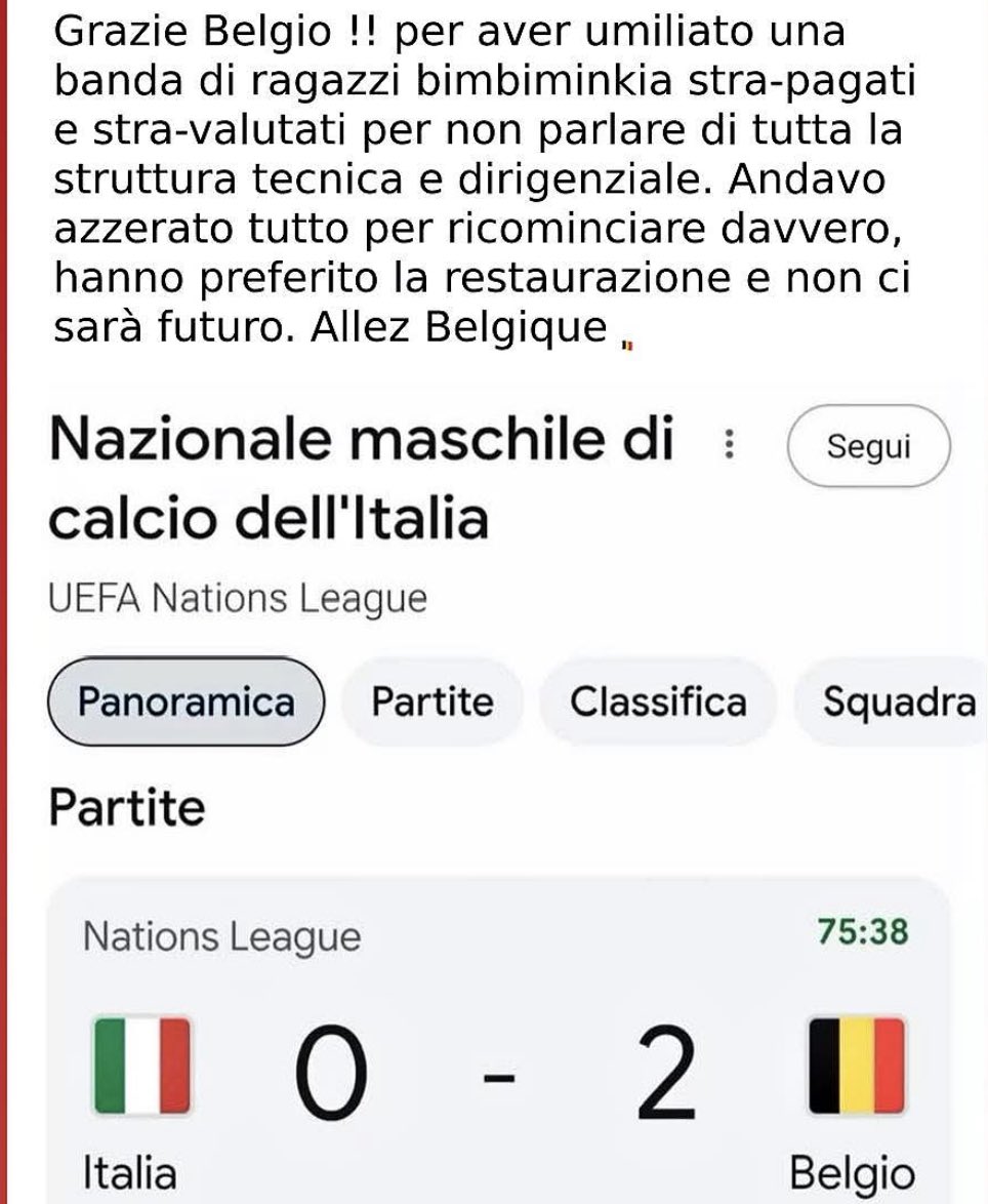 dukana2's tweet photo. Quando prendi soldi dai criminali #Eni che ci ammazzano in #Basilicata 👇fai una brutta fine 😈👇come gli @Azzurri nero petrolio 👇😈😈😈😈😈😈😈😈😈😈😈😈😈😈😈😈😈😈😈😈😈

#Grazie #Belgio 😍🙌 https://t.co/aJ27lnKifx