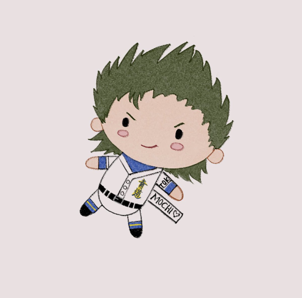 adriuun's tweet photo. I’m still sad they didn’t make one of those weird little dolls of Kuramochi so I drew him https://t.co/AW0yx2FIut