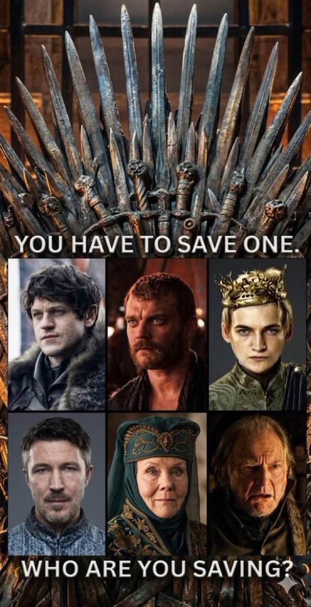 bestofGOT___'s tweet photo. Who would you save? https://t.co/Z62Dz8vNVw