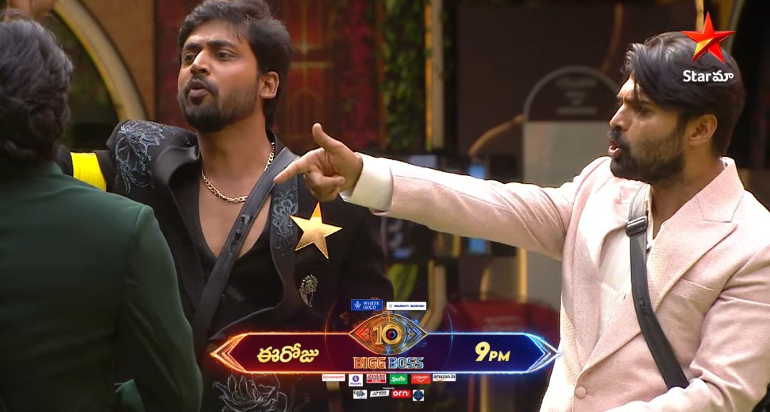 Twilightlove_7's tweet photo. They are fighting to win, and both are questioning the right points perfectly..... 🔥

Both are standing strong and proving they have the mindset of winners....! 👏🏆
#BiggBossTelugu10 #Mukesh #trigun https://t.co/JcguDs4MJj