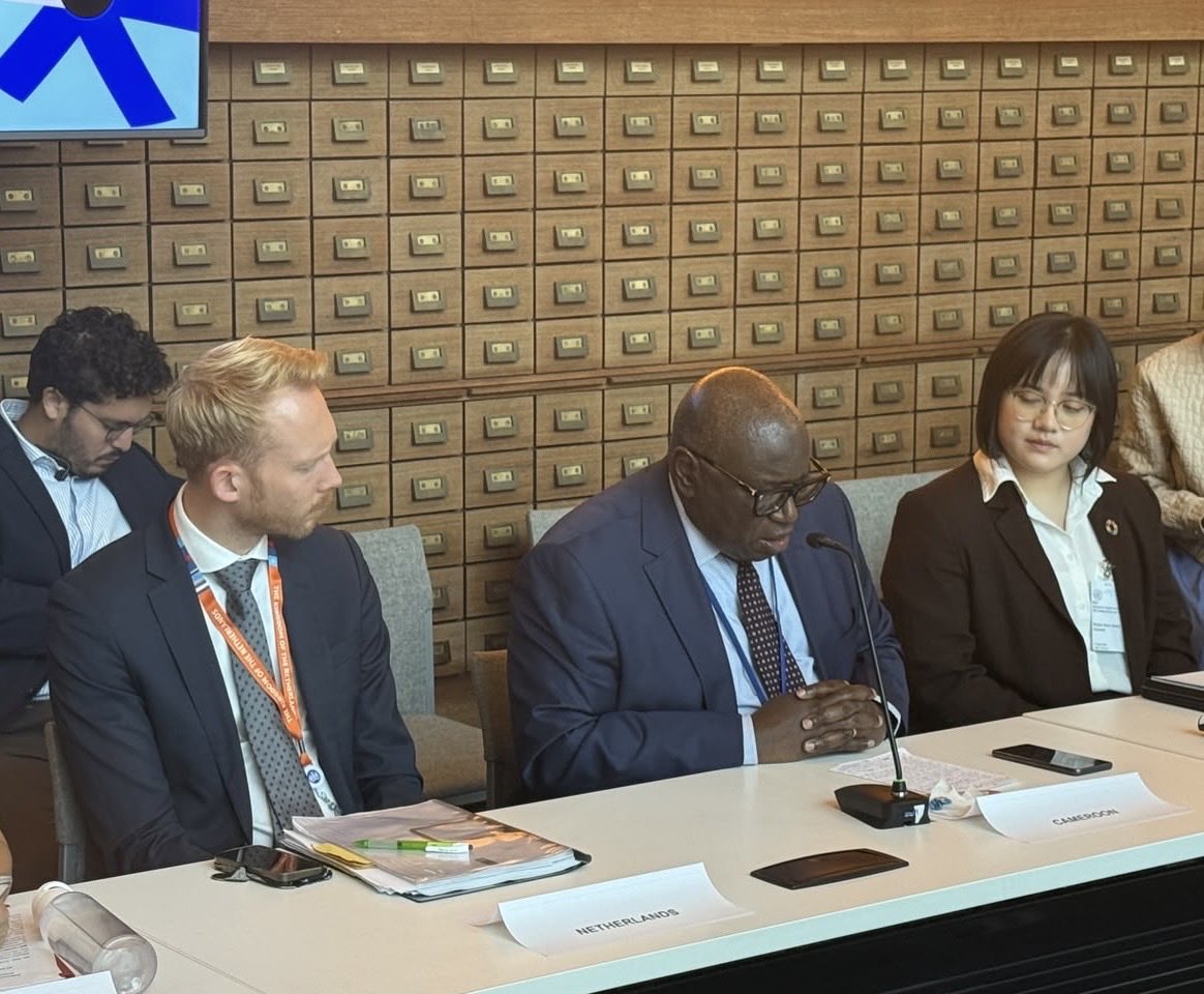 AfricanUnionUN's tweet photo. #Cameroon 🇨🇲 Ambassador to #Ethiopia, H. E. Churchill Ewumbue -Monono, attended a high-level side event on Information Integrity Solutions Dialogue at the #UNGA81 in New York. The event was organized by the @UN Department of Global Communication (#DGC), #UNDP, #UNESCO , and the Government of #Brazil, with participation from the Head of Media and Information Division  @_AfricanUnion Commission, Mrs. Esther Tankou, who is also the Communication Adviser to the @AfricanUnionUN and Mr. Omar Faruk, President of the Federation of African Journalists (#FAJ). Ambassador Ewumbue-Monono  gave updates on the #AU Peace and Security Council (#AUPSC) meeting held on November 14, 2025, emphasizing the importance of information integrity in #Africa. He also announced that the PSC will discuss Information Integrity, Peace, and Security on October 9, 2026, under Cameroon's leadership.
 #AUPS, #Agenda2063 #TheAfricaWeWant #SDGs