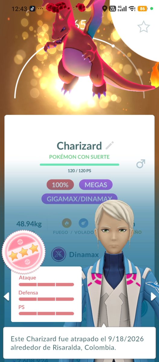 Infantedelrey's tweet photo. My lucky trade #pokemon #pokemongo #dinamax https://t.co/xloGe83hW6