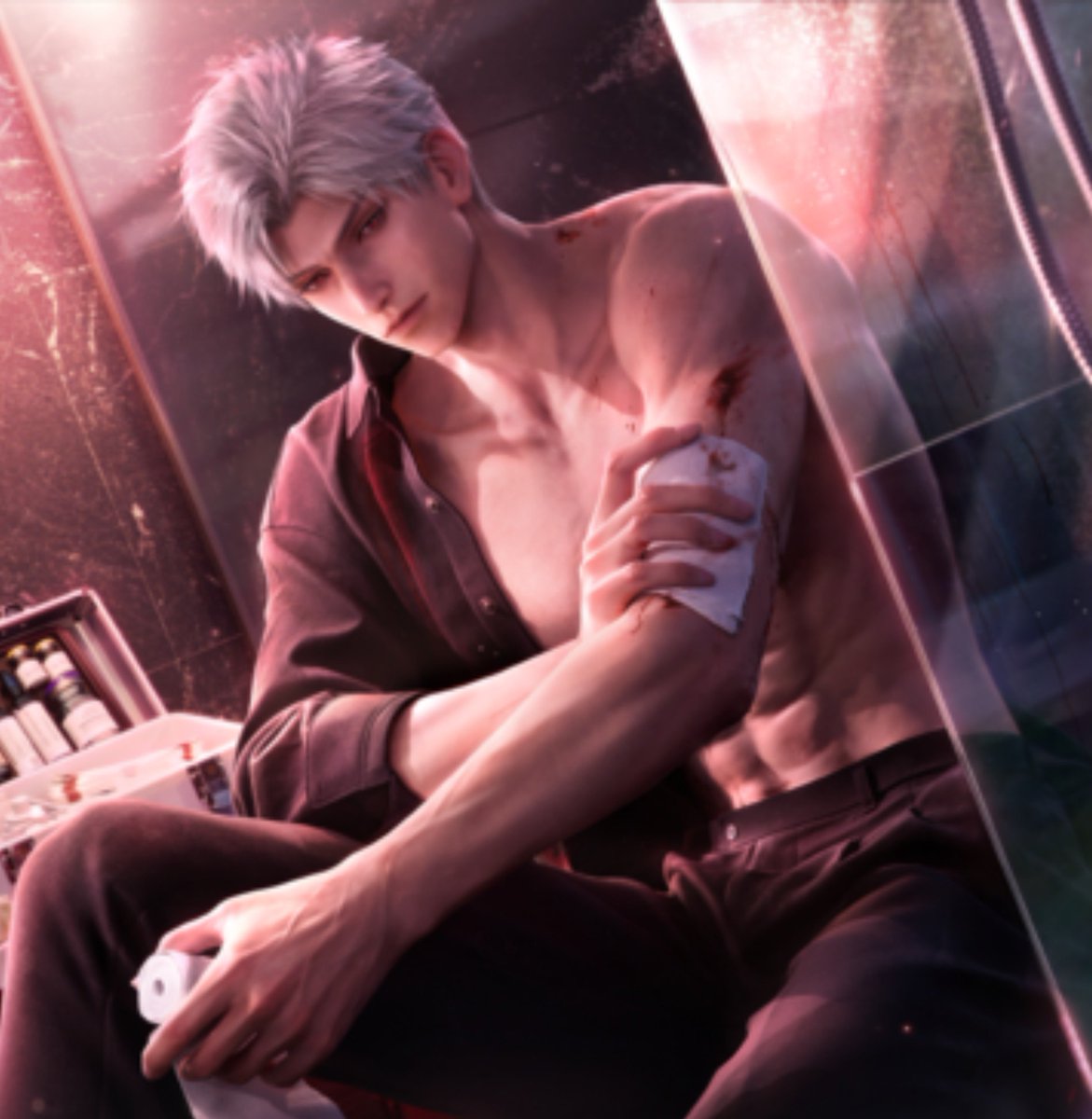 nereia__'s tweet photo. Must be y'alls first time seeing sylus, he's always been that big lmao https://t.co/l0li9nU0Zq