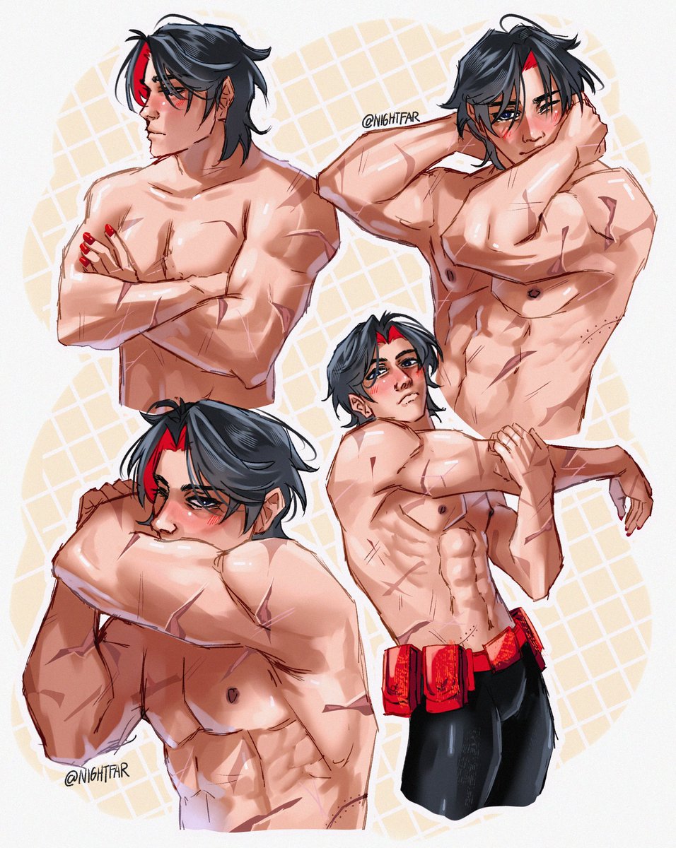 _NIGHTFAR_'s tweet photo. Very different indeed.....
I avoided looking at my old art while drawing this to see how much I strayed from my old art style.
I didn't realize that I used to draw him buffer haha.
#timdrake https://t.co/s6nXTFVG6y