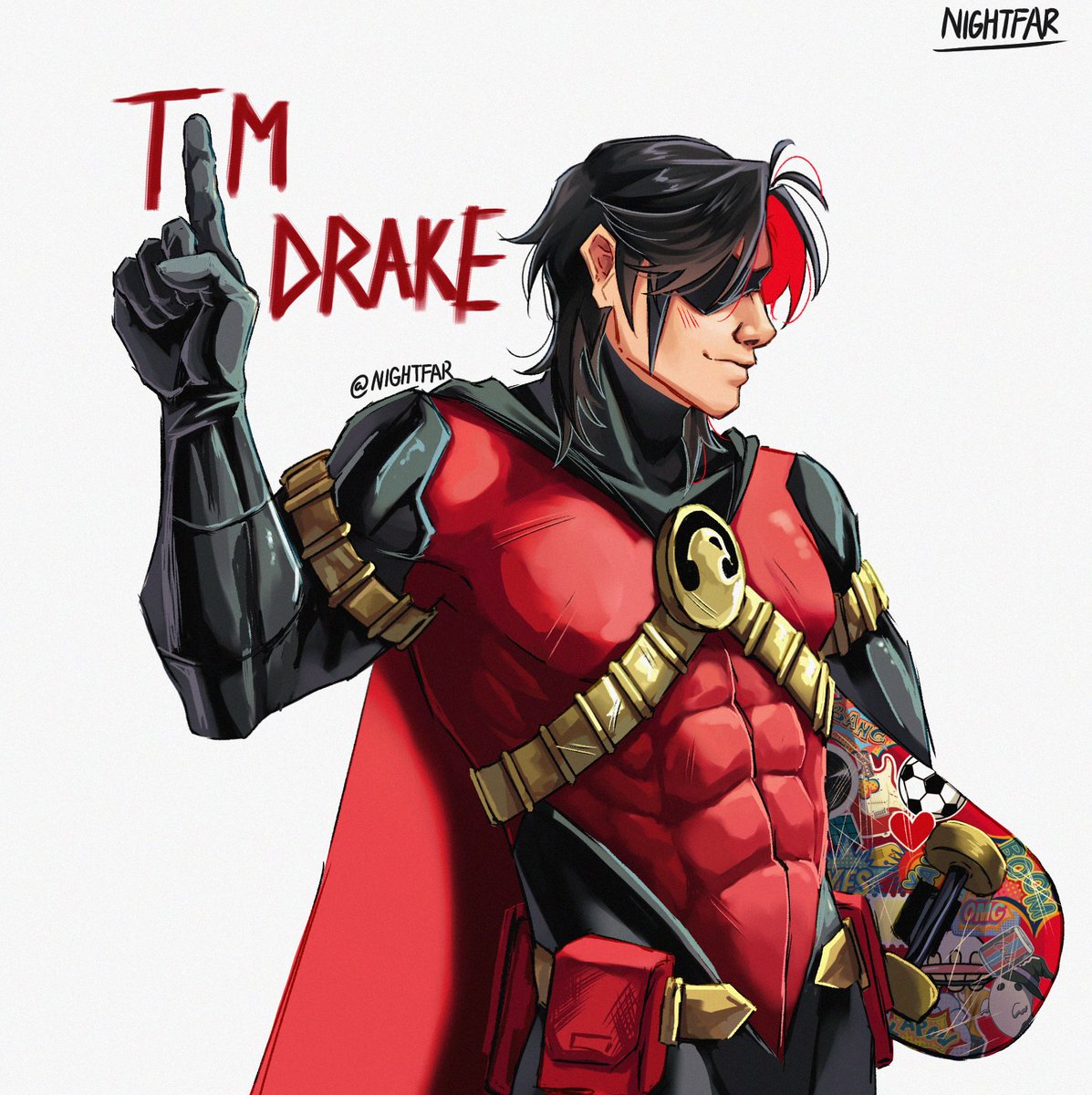 _NIGHTFAR_'s tweet photo. Very different indeed.....
I avoided looking at my old art while drawing this to see how much I strayed from my old art style.
I didn't realize that I used to draw him buffer haha.
#timdrake https://t.co/s6nXTFVG6y