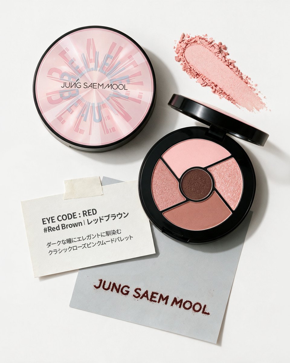 jsmbeauty_jp's tweet photo. 𝗠𝗲𝗲𝘁 𝗢𝘂𝗿 𝗧𝘄𝗼 𝗠𝗼𝘀𝘁-𝗟𝗼𝘃𝗲𝗱 𝗦𝗵𝗮𝗱𝗲𝘀. 🎨

#アーティストアイパレットコア の
人気カラーをピックアップ ！

🧡 𝗢𝗿𝗮𝗻𝗴𝗲 𝗕𝗿𝗼𝘄𝗻
やわらかなベージュにオレンジコーラルと
ブラウンを重ねて
あたたかみと自然な深みをプラス。
繊細なパールがきらめく、
洗練されたウォームアイに。

🩷 𝗥𝗲𝗱 𝗕𝗿𝗼𝘄𝗻
ローズピンクに深みのある
ブラウンを重ねて
華やかさの中に落ち着きを感じる目元へ。
上品な陰影で、エレガントなロージーアイに。

気分に合わせて選ぶ、
今日の 𝗘𝗬𝗘 𝗖𝗢𝗗𝗘 は？ 👀✨

#JUNGSAEMMOOL #ジョンセンムル
#FindYoutiful