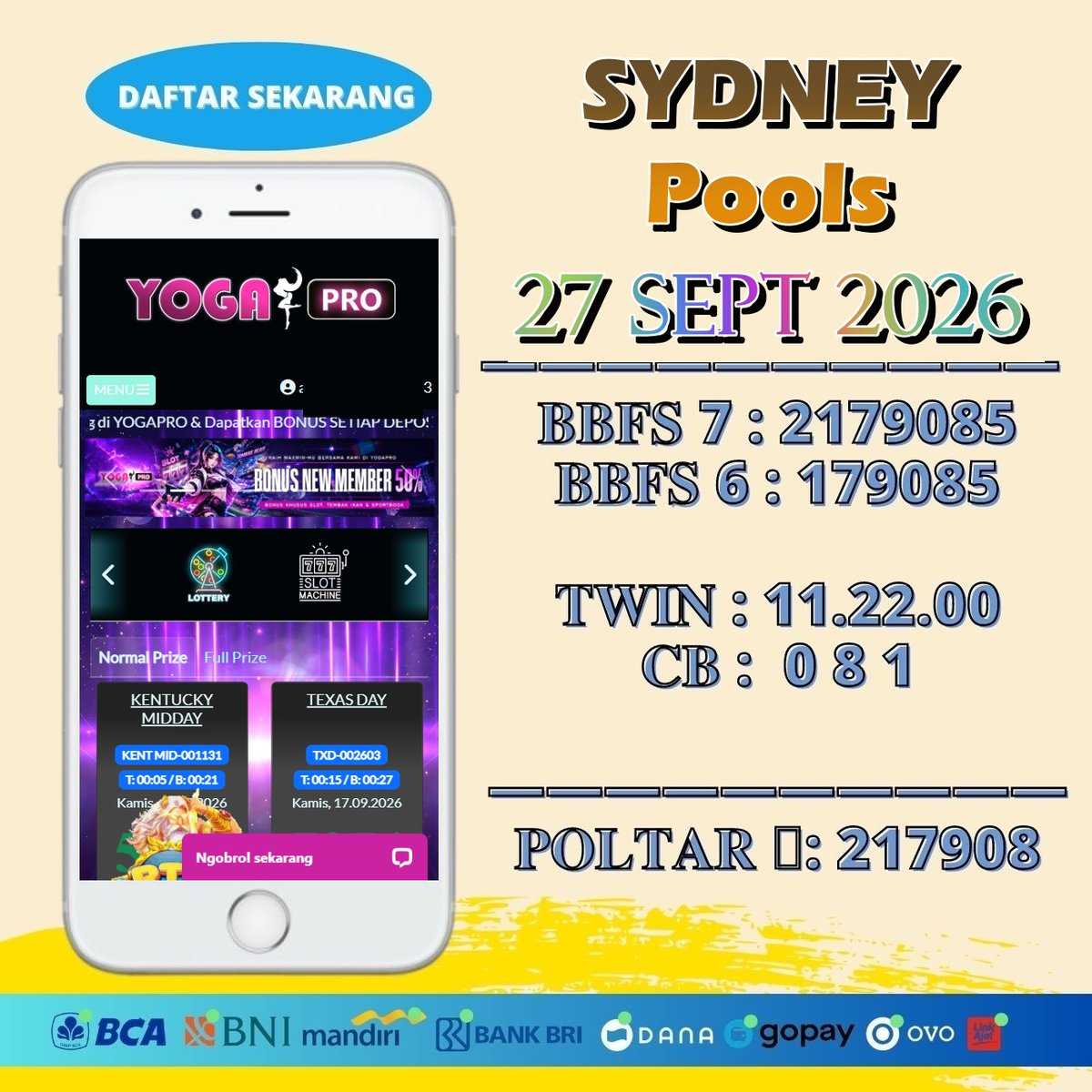 Yoga_Corp's tweet photo. GAMES TARUHAN ONLINE TERBESAR & TERPERCAYA SE-ASIA
#YOGAGROUP
TERBUKTI PALING AMAN & GACOR
LINK LOGIN : https://t.co/NCLaomywXK
#Sdypools #SdyLotto #Hkpools #HkLotto #totomacau #Ttm #foryoupage #TikTokライブ #TikTokAwards26 #TikTokshop #fypシ #trending2026 #angkajitu #viralreeĺs https://t.co/BaYRxxchmc