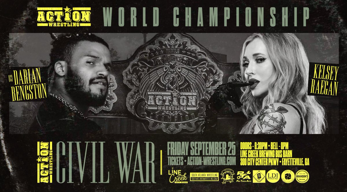 indiewrestling's tweet photo. JUST ADDED

@WrestleACTION1 presents
Civil War

Featuring

@DarianBengston v @KelseyRaegan
@jshook_75 v Mr Danger
@ravennavein_ v @corinnejoy_
@SalRinauro v @tysonmalrick
@TylerStevensPro v @mlyetbi 
@TheFamePierce v @kjvalentinepro 
&amp; more!

Watch it now
https://t.co/0nCsB0ZenJ https://t.co/cIJCCq4Y1D