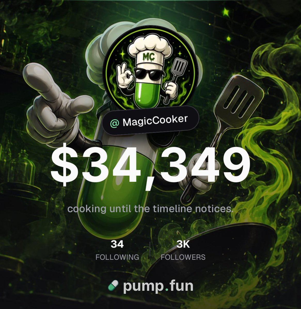 magiccookerdev's tweet photo. 3K cooks in the kitchen. 🧪
appreciate every single one of you.

back to cooking. 🫡 https://t.co/l3I2E3QMkz