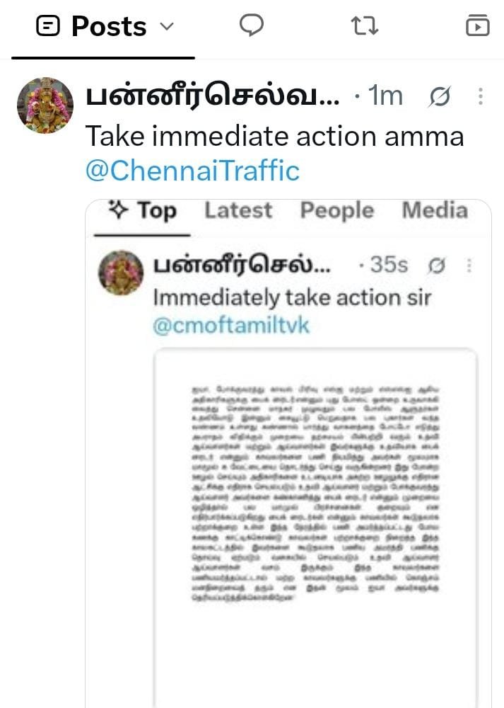 sathya201011's tweet photo. Take action ayya
@chennaipolice_ https://t.co/ufMll0t1Et