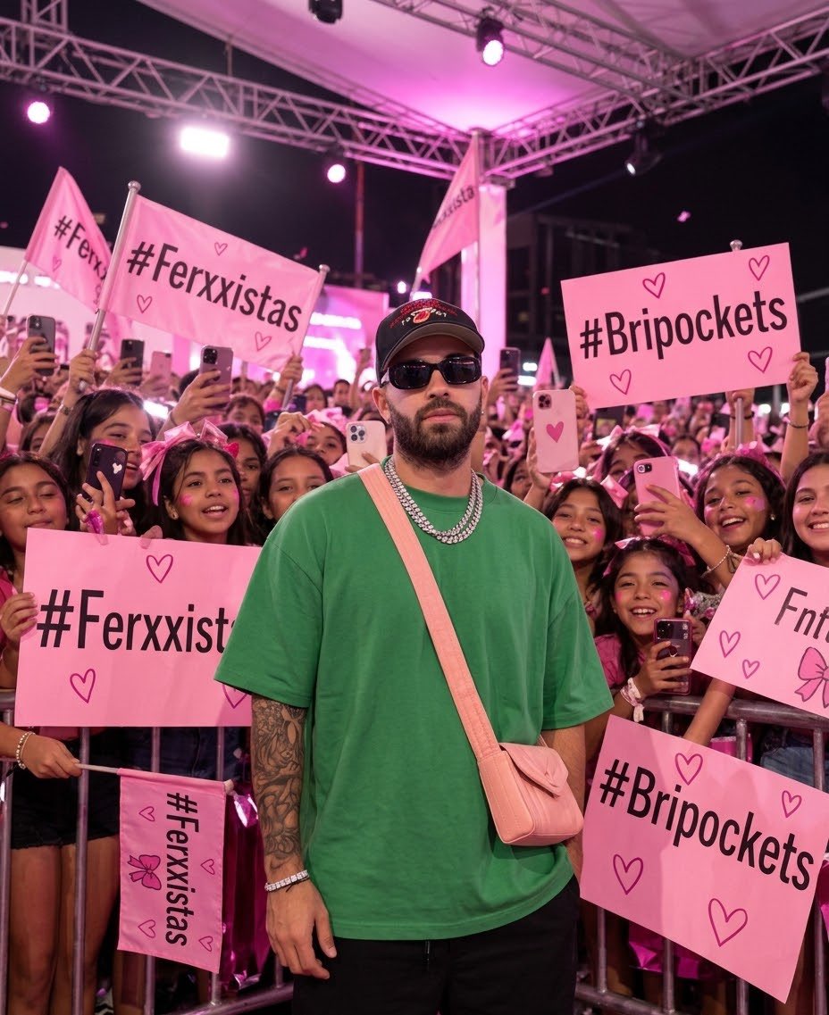 bi_beaster's tweet photo. Feid llega a CDMX y se une al  PARTIDO PINK, Ferxxo da la orden que voten por Brianda.💖💚

BRIANDA A LA FINAL 
@SupportBrianda https://t.co/U6PLuq7NWm