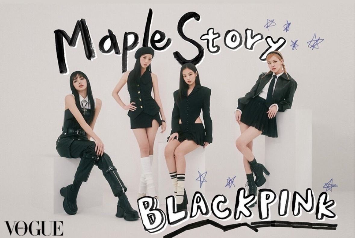 aaayoosweedass's tweet photo. back when maple story only wanted to collaborate with QUEEN JISOO but yg turned it into an ot4 project https://t.co/G4uLCjD416