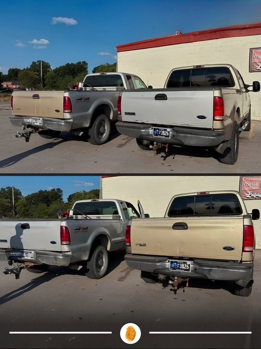 Emma_Wine212's tweet photo. They found their matching tailgates in the wild and swapped them on the spot 😂🛻

What are the odds 👀 https://t.co/dll03bNS4V
