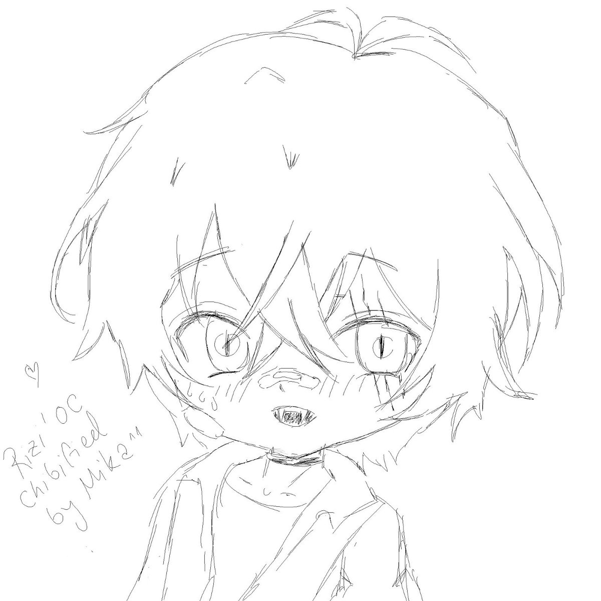 MiKa02x's tweet photo. @GenshiKitsune I draw:>
And im not a bot ^^
https://t.co/kxTwSCYbnV 
I do chibbies, and last 2 are my usual artstyle but in the link u can see moreee
(These one are just recent and im texting from phone so I dont have examples that much on herreee sryy) https://t.co/NifkB5D8QY