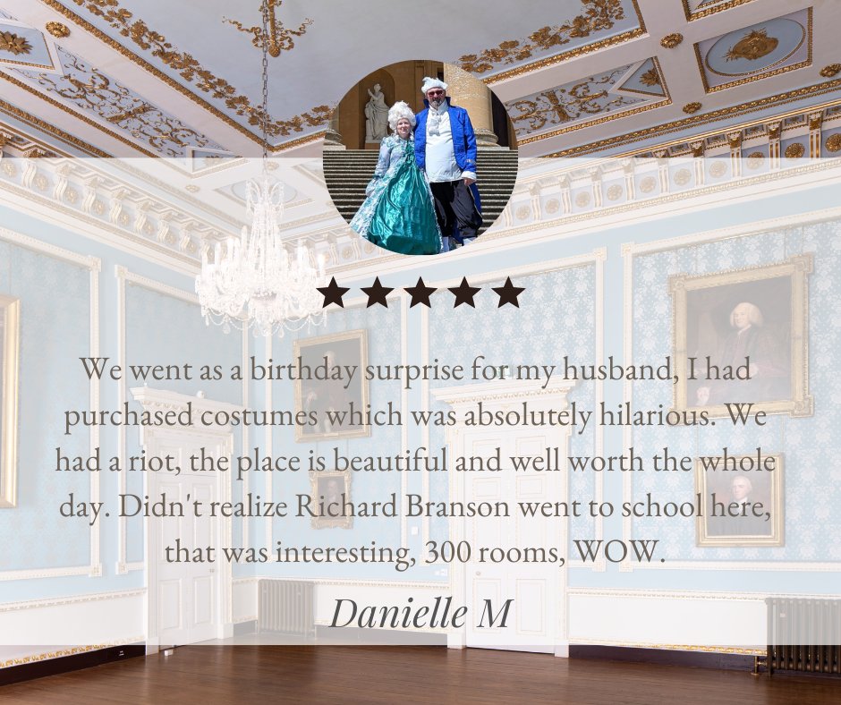 StoweHouse's tweet photo. Visited Stowe House? Leave a review to help others plan a visit, celebrate our team and help us improve. Spread the word to friends near and far, with extra gold stars for bringing family from abroad! ⭐ Thank you for helping more people discover Stowe.
✍️ https://t.co/atcmwh3vkx https://t.co/JNi67Ctgaa