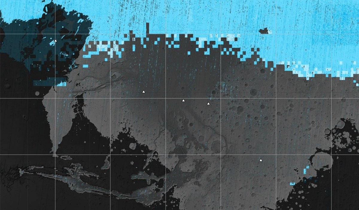 ArctyraGroup's tweet photo. 🪐 MARS HAS WATER ICE

Mars is not completely dry. Scientists have found strong evidence of water ice on and beneath the Martian surface.
NASA spacecraft have detected buried ice deposits at various locations, while the planet's polar regions contain large amounts of water ice mixed with other materials.
But there's an important distinction: Mars does not have oceans of liquid water on its surface today. The planet's current surface conditions generally make stable liquid water difficult to maintain.

What we know:
🔹 Water ice exists on Mars.
🔹 Much of it is concentrated near the poles and underground.
🔹 Radar and other instruments aboard spacecraft have helped detect subsurface deposits.
🔹 This ice is important for understanding Mars' climate history and its potential resources.