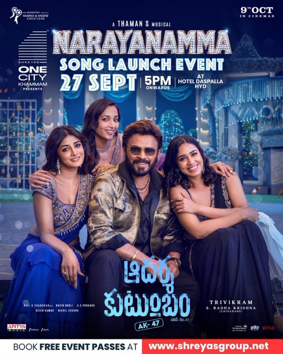 MusicThaman's tweet photo. From Today #NarayaNamma Will Rule Your PlayList ๐๐ฅโฅ๏ธโค๏ธโ๐ฅ๐๏ธโโ๏ธ๐งธ
#Ak47FirstSingle๐ https://t.co/iHsnXGZIGX