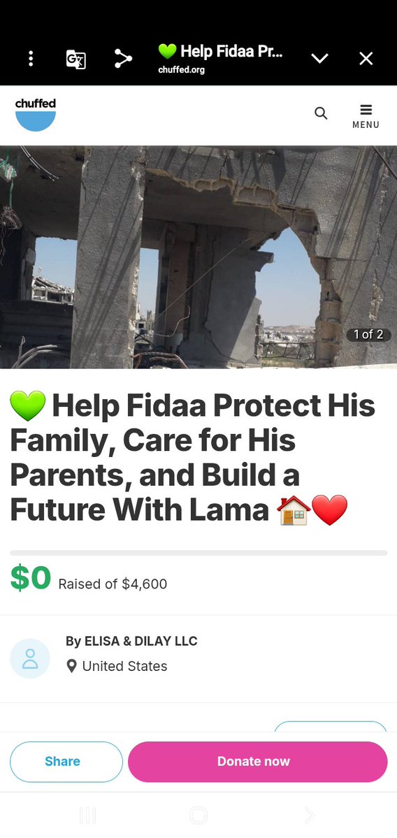 fedalama07's tweet photo. I'm Fidaa from Gaza. My home is destroyed.
I'm trying to protect my parents &amp; build a future with Lama. 
Please help us if you can. Even $5 saves us 🙏 https://t.co/F5djuuWqm2