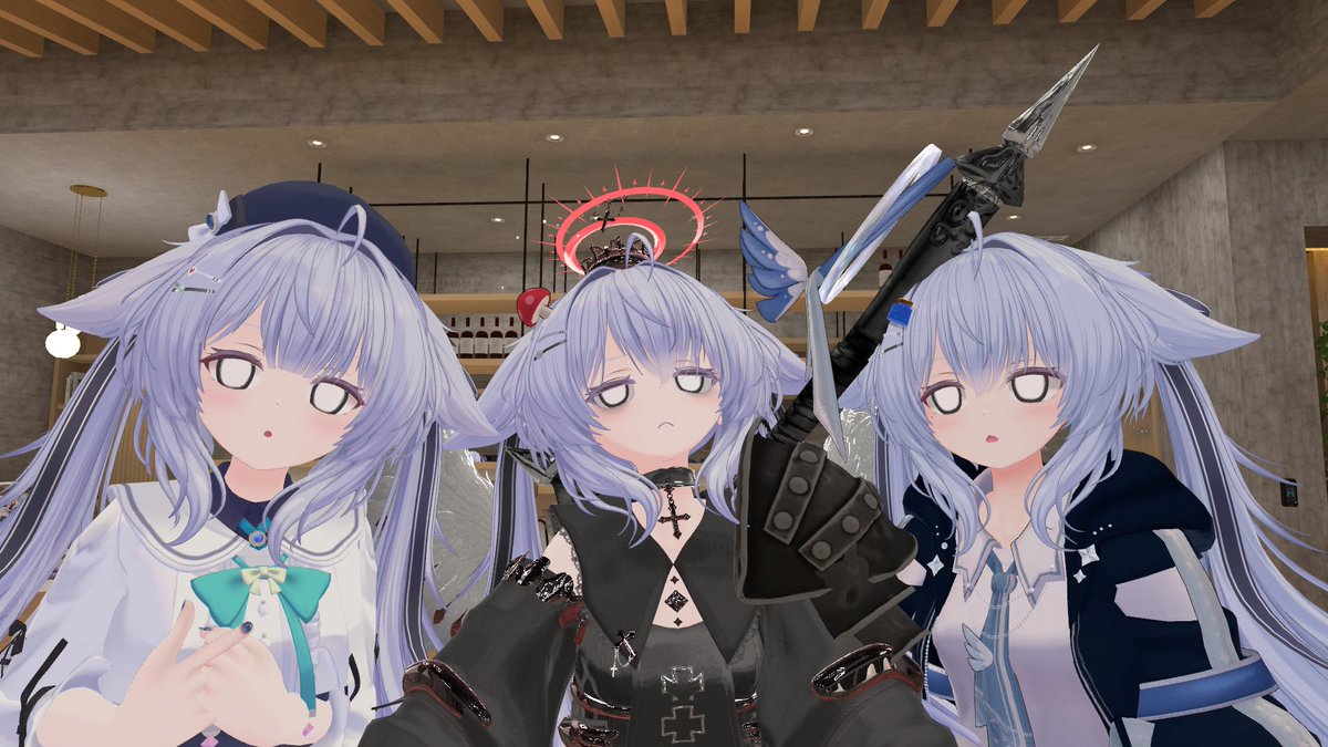 FeFence2639's tweet photo. アフターにてー
①白目良いですよね…！
②突発フォトコンでの一幕…改めて見ると絵面…
③こんなところで寝てると哺乳瓶突っ込まれますよ…？ https://t.co/UHYyi24gb1