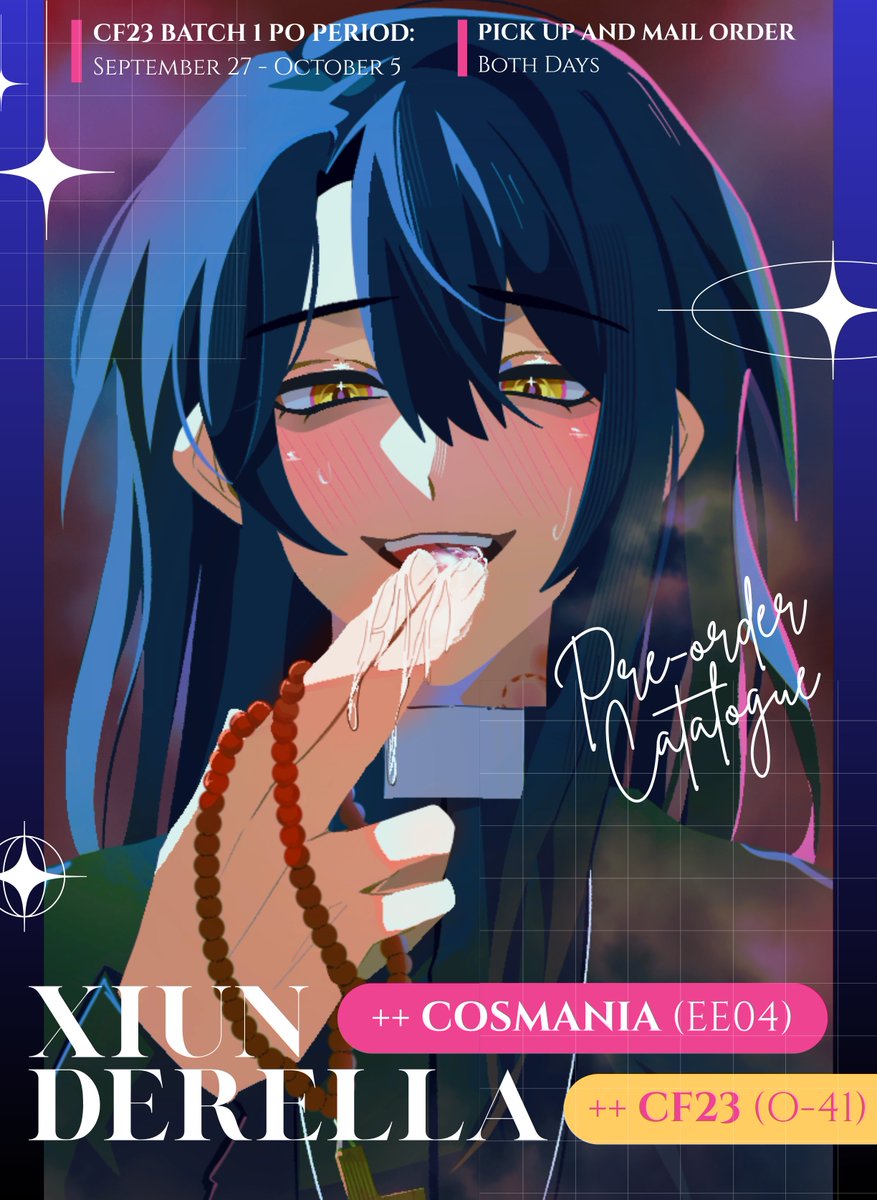 xiun_derella's tweet photo. [🩷RTs] 

catalogue for #Cosmania2026 and #CF23 PO batch 1

nyahallo! 

🩷 Genshin, DoL, Link Click, Milgram, RPG Maker Games, Twisted Wonderland, Danganronpa, FSP EN

✅Pick-up and Mail Orders
😼 All days

🔗 PO forms in reply ⬇️

#comifuro23 #cfxxiii #fanfairatcosplaymania2026 https://t.co/WP83CfjYfS