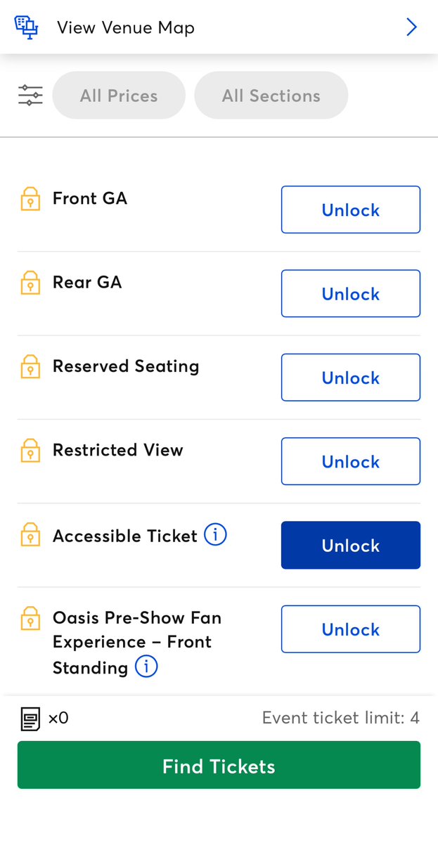 daveshaw301's tweet photo. Absolute shitshow from @Ticketmaster not showing the prices, as soon as you unlock one, your code is cooked and you can’t go back.  Nice work, thanks for using these wankers @oasis https://t.co/R06SaDE1fz