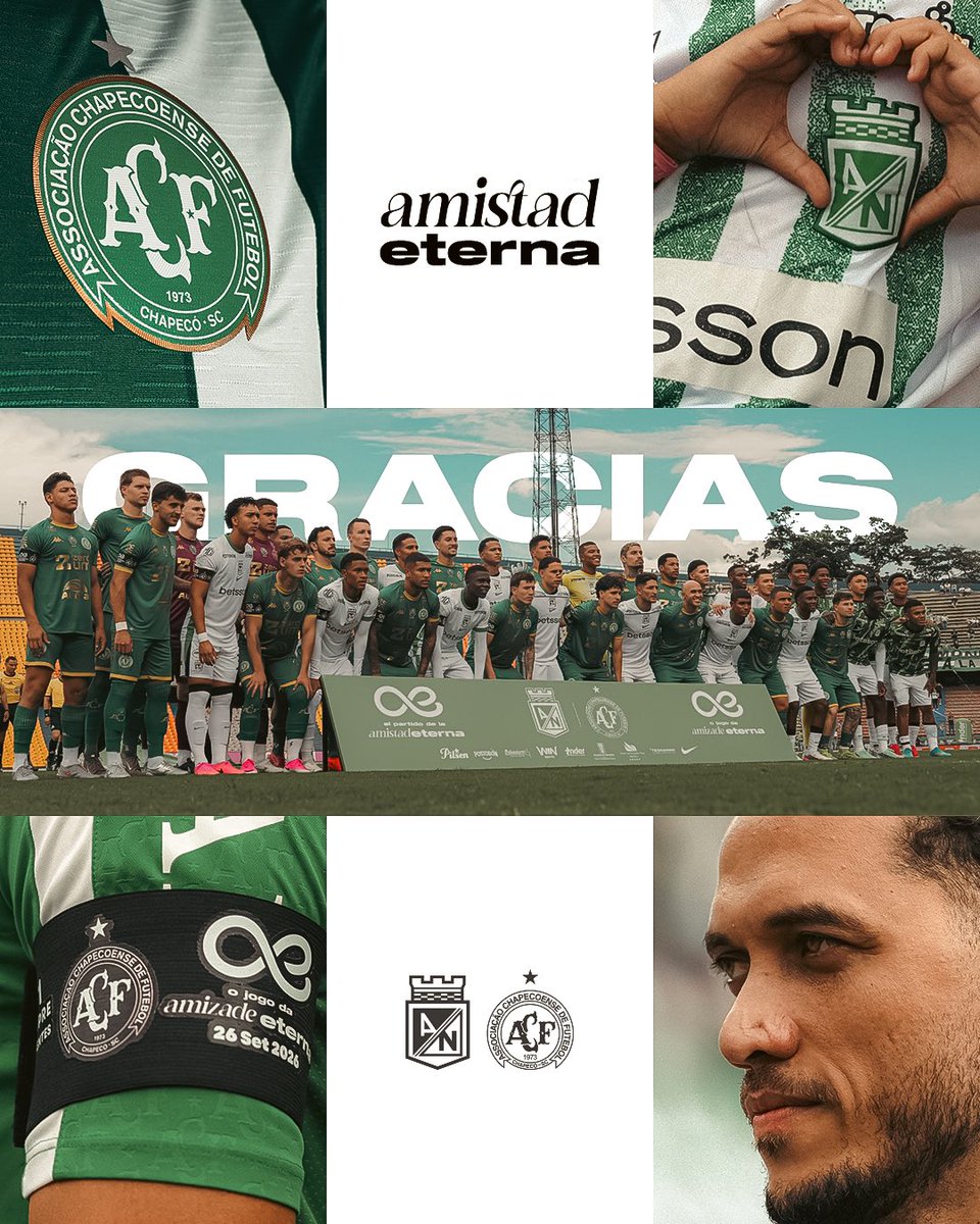 nacionaloficial's tweet photo. Gracias, @ChapecoenseReal, por compartir con nosotros una tarde que quedará en la memoria, por hacer del fútbol un punto de encuentro y por seguir escribiendo junto a nosotros esta historia de Amistad Eterna.

Gracias también a nuestra hinchada, por estar, por acompañar y por demostrar que hay historias que se llevan en el corazón y se construyen juntos.