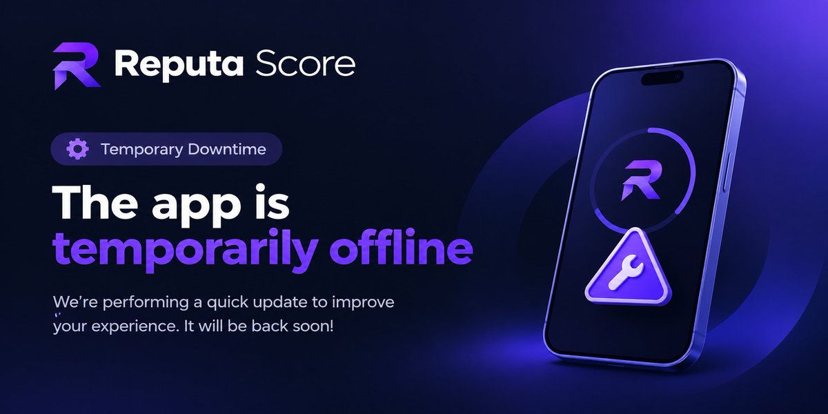 ReputaScore's tweet photo. 📢 Reputa Score ��� Temporary Pause
Dear Pioneers,

Reputa Score has moved to a new official web address (domain): https://t.co/hPRc5w4iYI, on a new server that is faster and more reliable.
For Reputa Score to open again in Pi Browser, the Pi Network team must link the app to this new address in the Pi Developer Portal. There is an issue on the Portal side that is preventing this link from being completed. Until it is solved, Pi Browser still points to the old address, and that is why the app is not opening right now.
Our team has contacted Pi's support team about this issue, and we are waiting for them to fix it.

Your account is 100% safe. Your score, points, RP, NFTs, stakes, badges and progress are all kept exactly as they are. Nothing has been lost, and nothing needs to be done on your side.

As soon as Pi completes the link to the new address, the app will open again as usual, and you will find everything just as you left it.
Thank you for your patience and your trust. We are following up closely to bring Reputa Score back as soon as possible. 🚀

— 

The Reputa Score Team