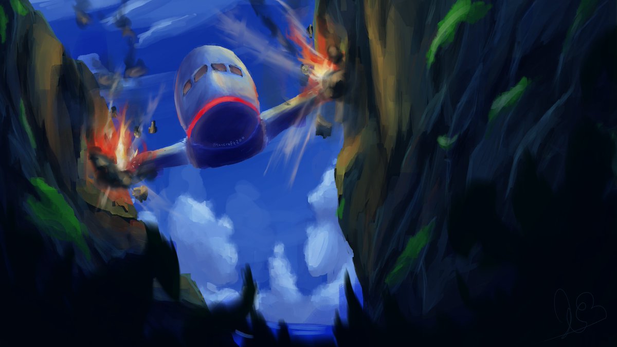 sancraft200's tweet photo. Dibuje un avión chocando 🔥

#art #drawingㅤㅤ https://t.co/jMM1KhYrHn