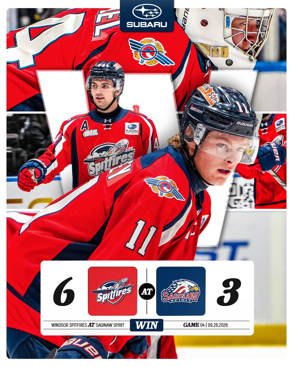SpitsHockey's tweet photo. Worth the wait ✈️

#WindsorSpitfires #Subaru https://t.co/QE6TDUDcWx