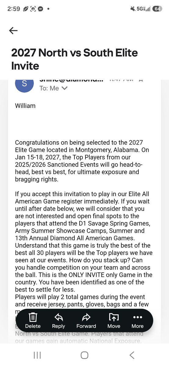 WillBowman55's tweet photo. Im humbled that a small town 8man football player, is extended invitations across the US. https://t.co/wKAAEoldvb