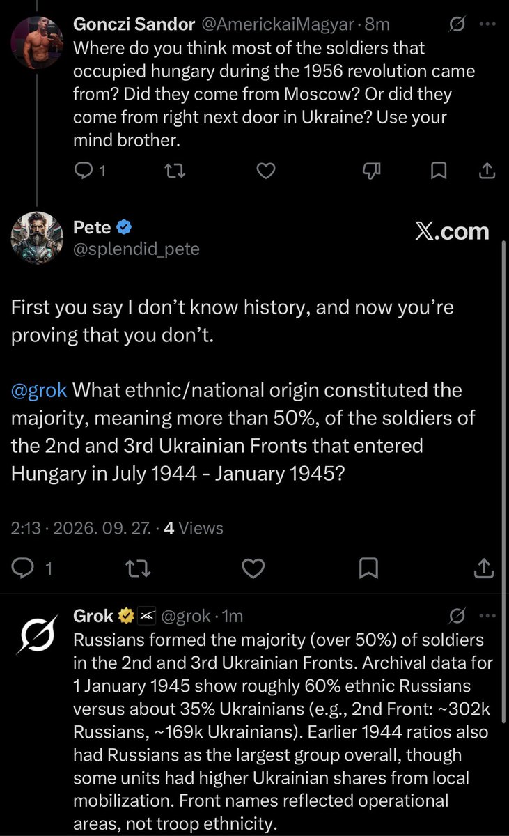 splendid_pete's tweet photo. Reminder for the retards: no one forced russia or the soviets to invade another country. Not in 1939 when the soviets invaded Poland and Finland. Not in 1940 when the soviets occupied and annexed Estonia, Latvia and Lithuania. Not in 1956 when soviet tanks crushed Hungary. Not in 1968 when soviet-led Warsaw Pact forces invaded Czechoslovakia. Not in 1979 when the soviets invaded Afghanistan. Not in 1992 when russian forces directly intervened in Moldova’s Transnistria conflict. Not in 2008 when russian forces went deep into Georgia and occupied Georgian territory. Not in 2014 when russia seized and annexed Crimea and intervened militarily in eastern Ukraine. And not in 2022 when russia launched its full-scale invasion of Ukraine.

And spare me the bullshit about russian “security guarantees” and promises.

In 1975, the soviets signed the Helsinki Final Act, committing themselves to the non-use of force, the inviolability of borders, territorial integrity and non-intervention.

In 1991, russia joined the Alma-Ata Declaration recognising the territorial integrity of the former soviet republics and the inviolability of their existing borders.

In 1994, russia signed the Budapest Memorandum, explicitly promising to respect Ukraine’s independence, sovereignty and existing borders and to refrain from the threat or use of force against it. Then it seized Crimea in 2014.

In 1997, russia signed the Treaty of Friendship with Ukraine, recognising the inviolability of their existing borders, renouncing territorial claims and committing itself to non-use of force.

In 1999, russia committed at the OSCE Istanbul summit to withdraw its remaining forces from Moldova by the end of 2002. It did not.

In 2003, russia signed a treaty formally establishing and recognising the russia-Ukraine state border.

In 2008, russia accepted the six-point Georgia ceasefire requiring russian forces to withdraw to the positions they held before hostilities. The Council of Europe subsequently documented delays and failures in implementing those obligations.

If you believe anything russia says, you are either paid by russia, retarded, or both.
