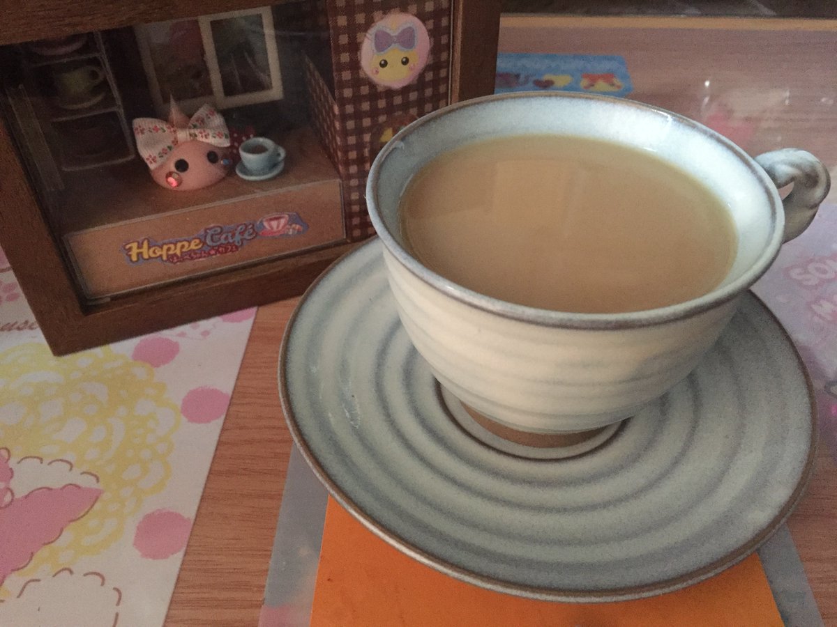ekakinokinoko's tweet photo. さっそくほっぺちゃんとコーヒータイム～♪ https://t.co/OUNBPRK73R