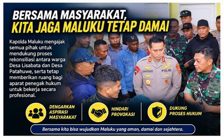 TimurParadise's tweet photo. “Bersama Pulihkan Kedamaian, Bersama Hormati Hukum”
Masyarakat diharapkan mendukung proses rekonsiliasi agar hubungan sosial kembali harmonis serta memberikan ruang bagi aparat untuk menjalankan proses hukum secara profesional sesuai aturan. https://t.co/PAf8M2AZHv